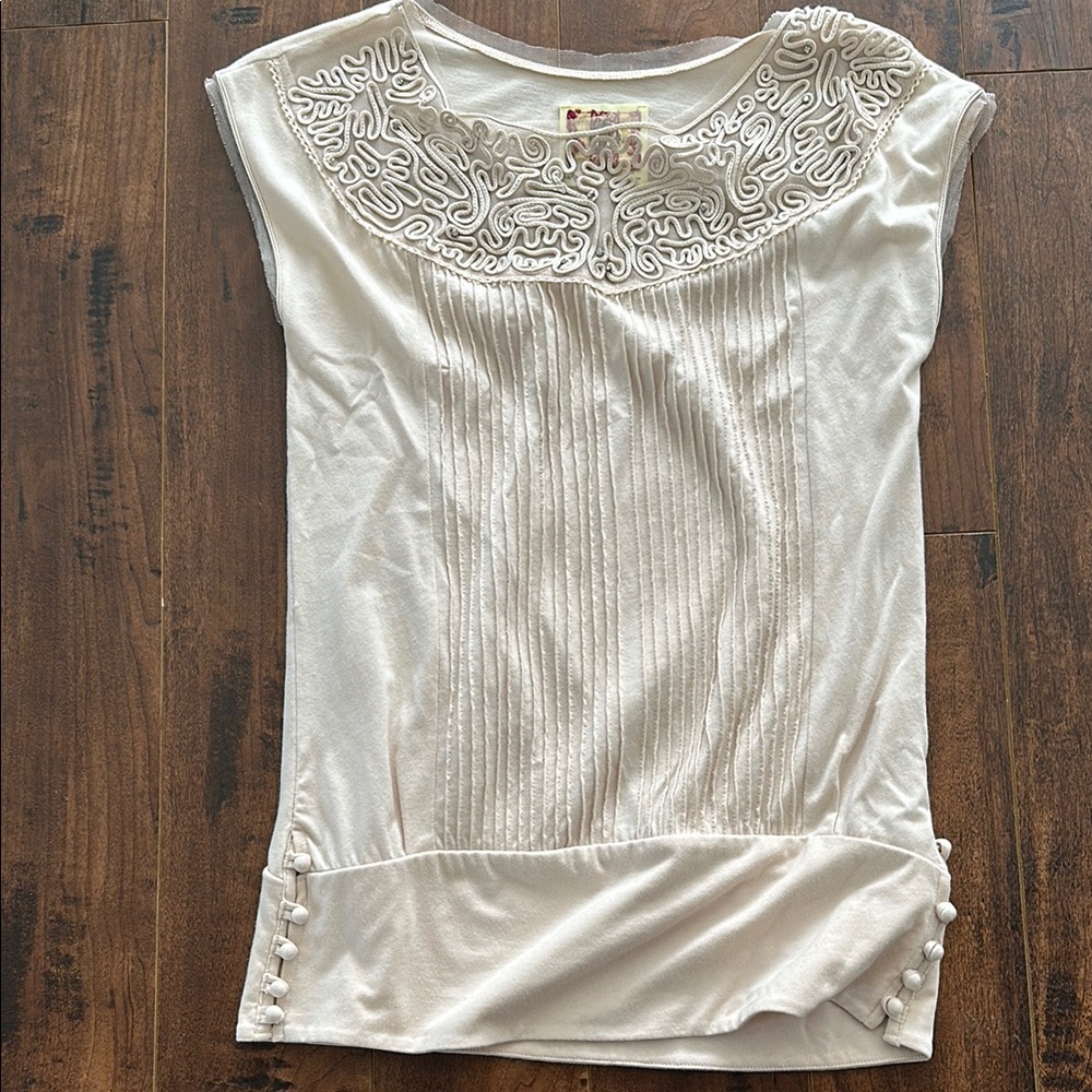 Free people Elegant Cream Women's Top Xs